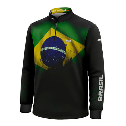 Camisa Agro Infantil Brk Brasil com Proteção Solar UV50+ - Brk Agro