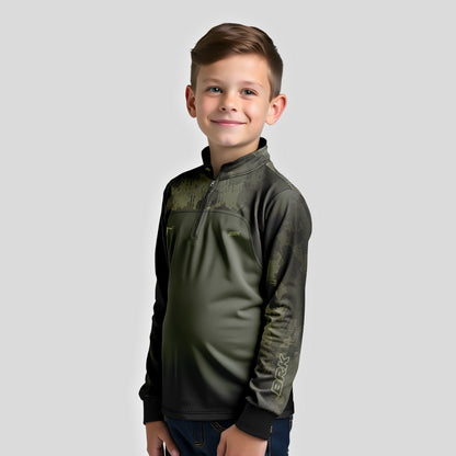 Camisa Agro Brk Camu Verde Long Horn com Proteção Solar UV50+ - Brk Agro