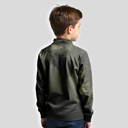 Camisa Agro Brk Camu Verde Long Horn com Proteção Solar UV50+ - Brk Agro