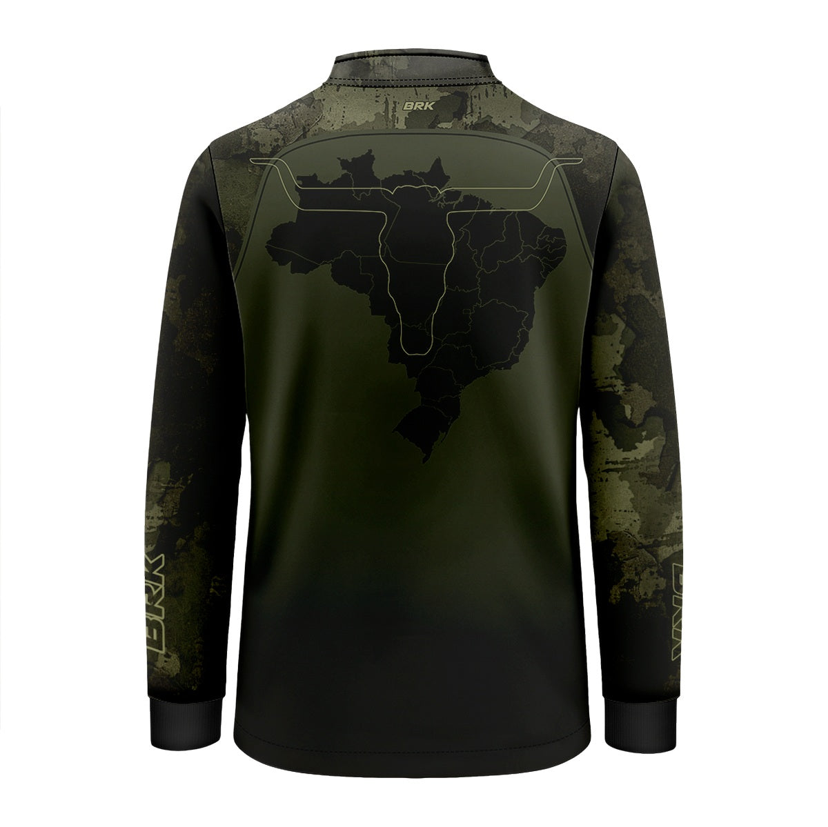 Camisa Agro Brk Camu Verde Long Horn com Proteção Solar UV50+ - Brk Agro