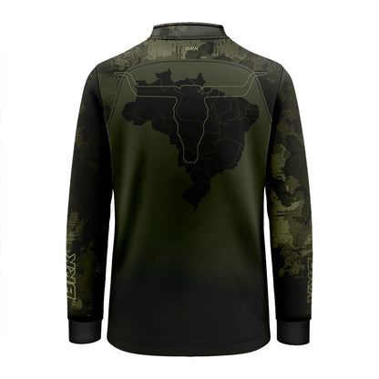 Camisa Agro Brk Camu Verde Long Horn com Proteção Solar UV50+ - Brk Agro