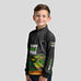Camisa Infantil Agro Brk O Agro Não Para Trator Verde com UV50+ - Brk Agro