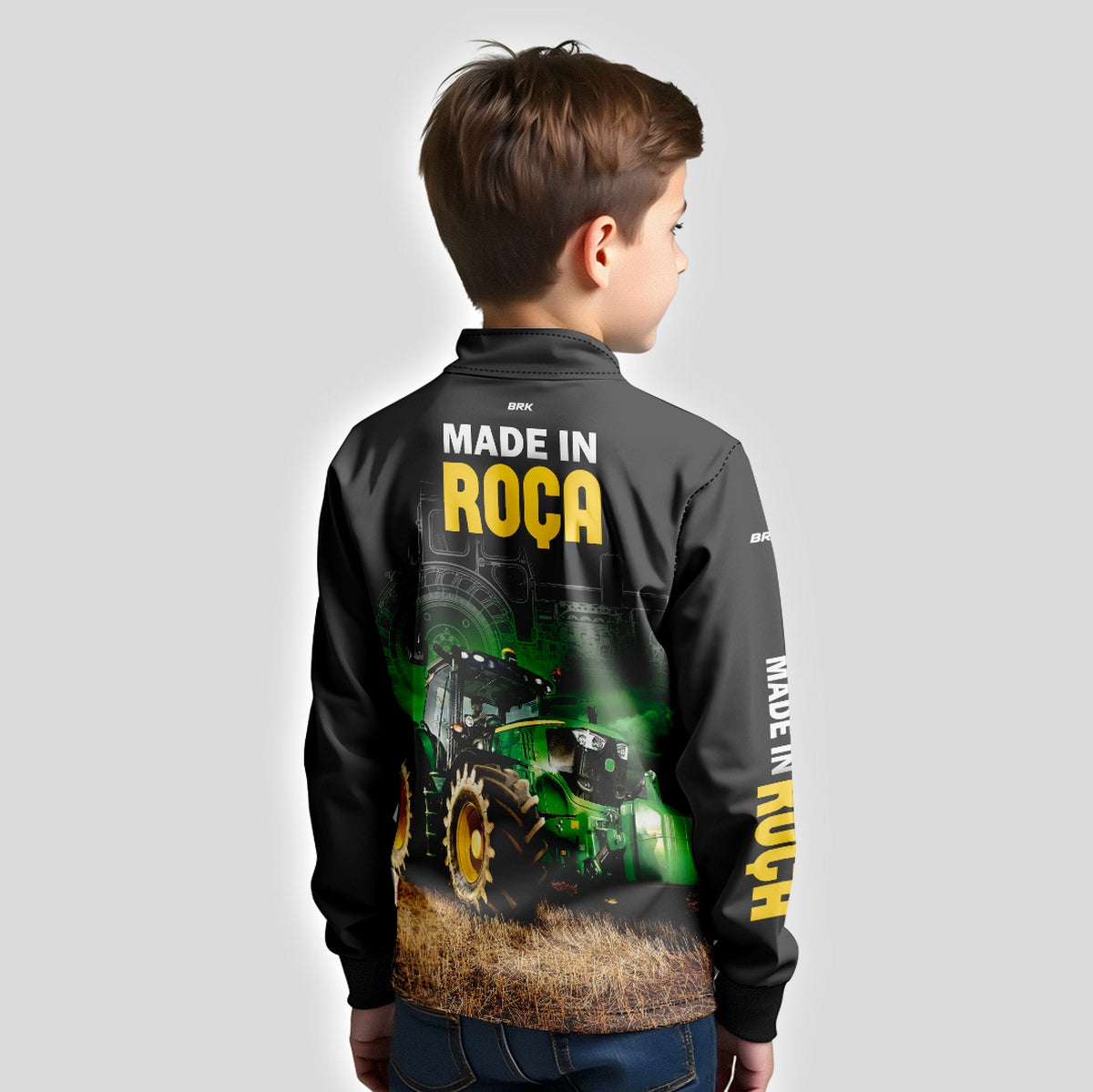 Camisa Infantil Agro Brk Made in Roça com Proteção Solar UV50+ - Brk Agro