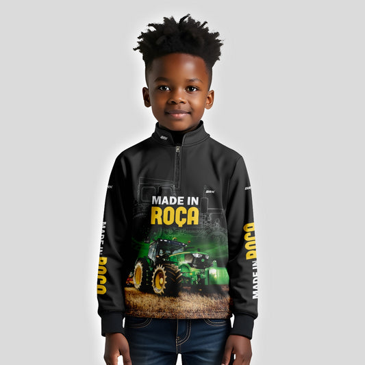 Camisa Infantil Agro Brk Made in Roça com Proteção Solar UV50+ - Brk Agro