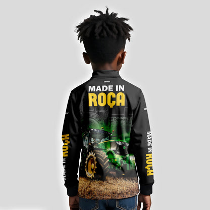 Camisa Infantil Agro Brk Made in Roça com Proteção Solar UV50+ - Brk Agro