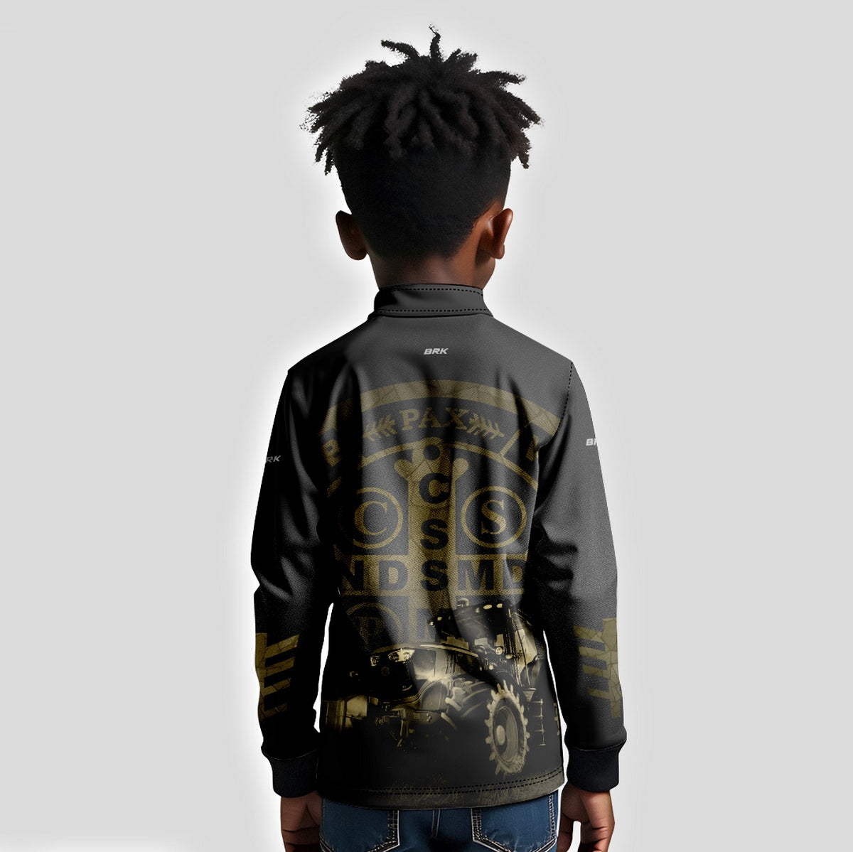 Camisa Infantil Agro Brk Medalhão São Bento com UV50+ - Brk Agro