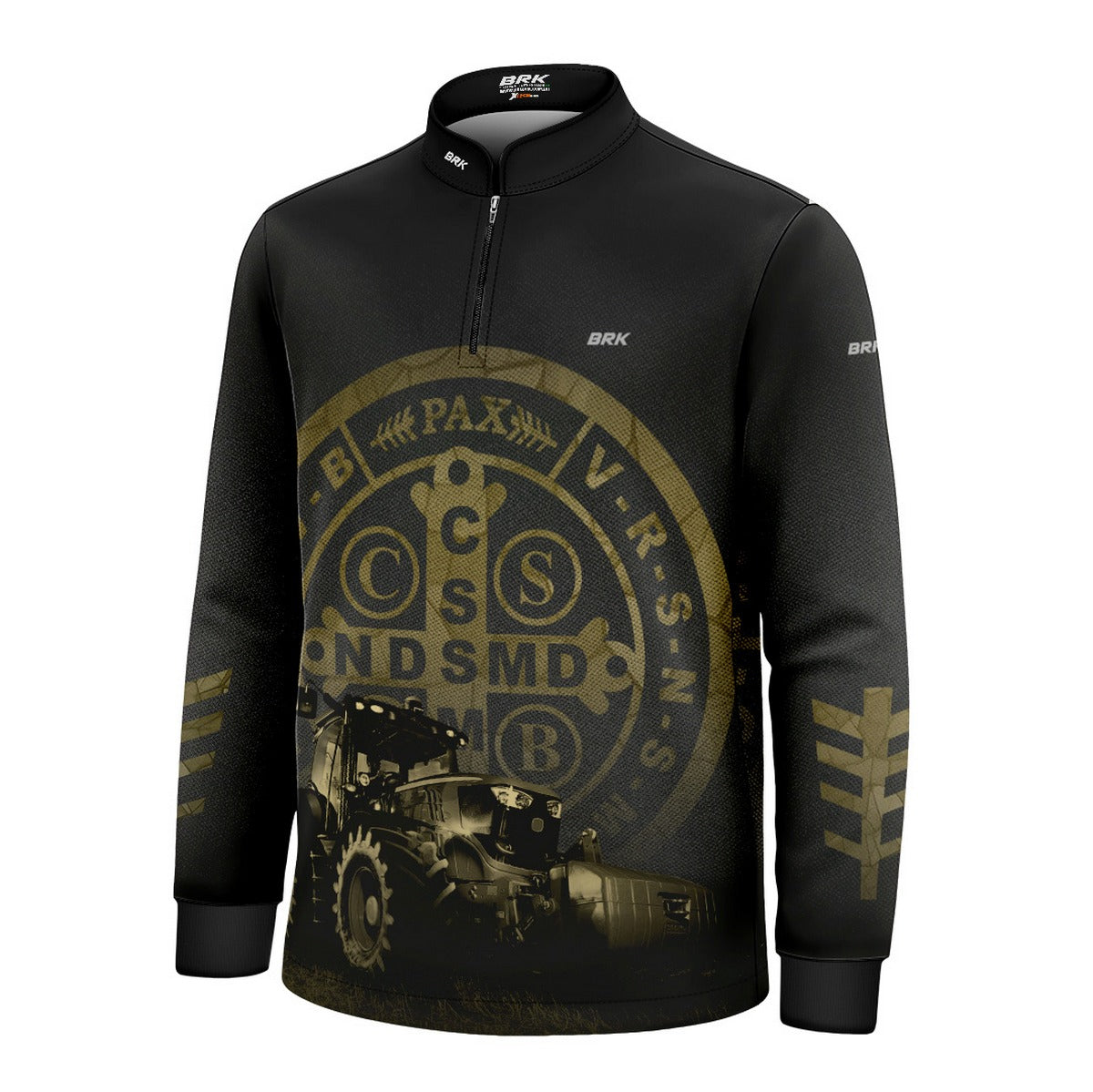 Camisa Infantil Agro Brk Medalhão São Bento com UV50+ - Brk Agro