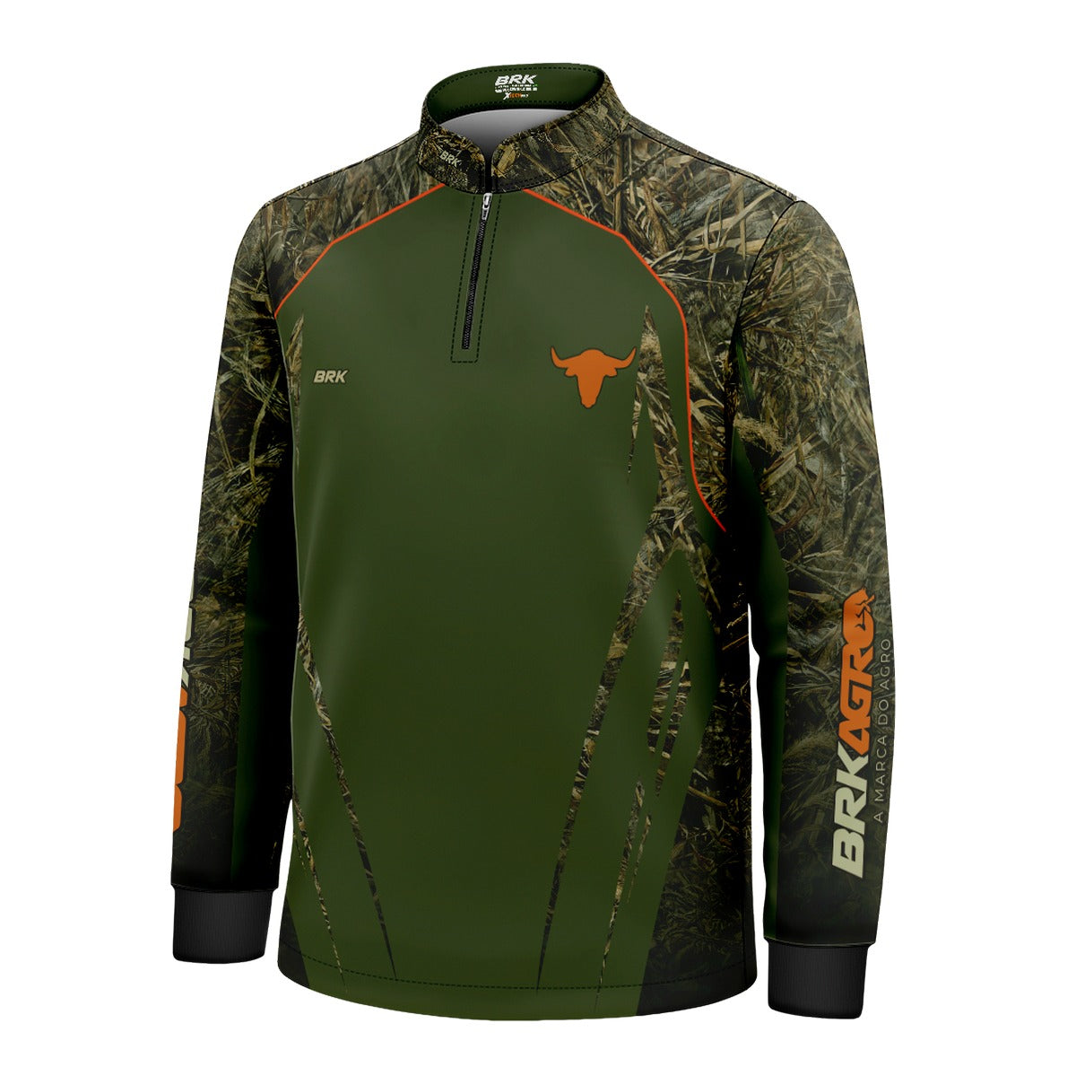 Camisa Infantil Agro Brk Agronomia Real Tree com UV50+ - Brk Agro