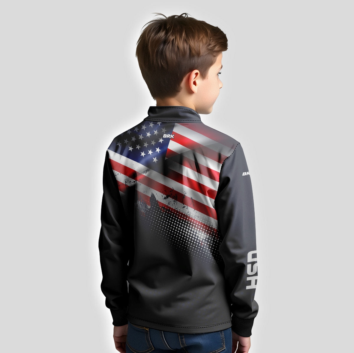 Camisa Infantil Agro Brk Estados Unidos com Proteção Solar UV50+ - Brk Agro