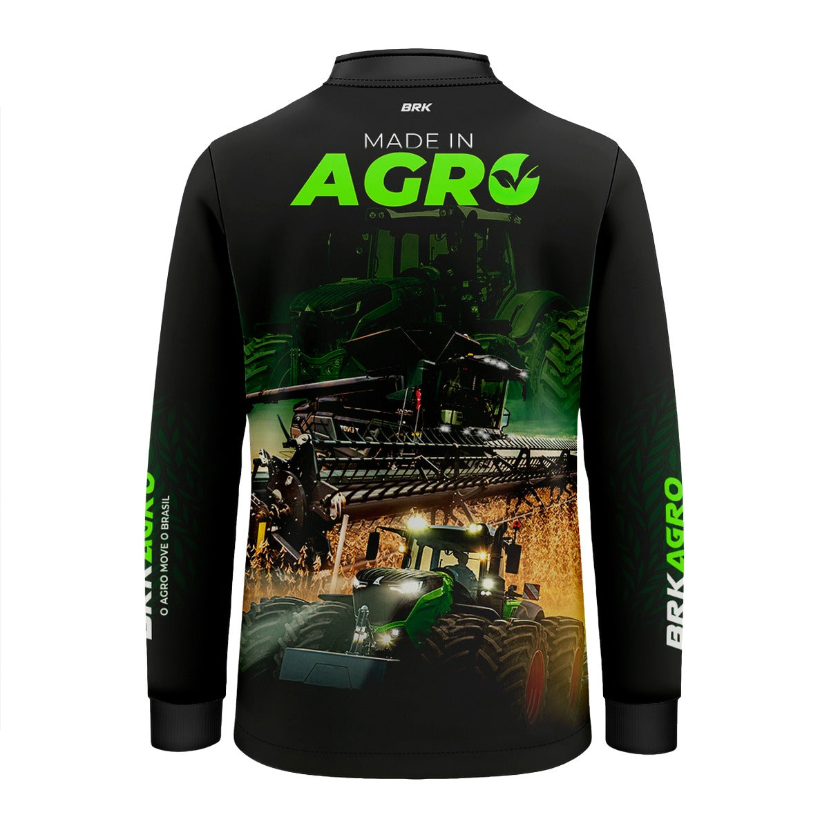 Camisa Infantil Agro Brk Made in Agro Produtor de Soja com Proteção Solar UV50+ - Brk Agro