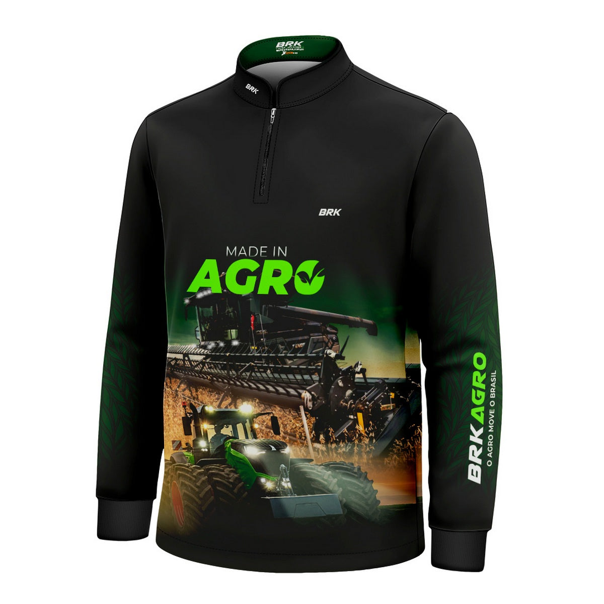 Camisa Infantil Agro Brk Made in Agro Produtor de Soja com Proteção Solar UV50+ - Brk Agro