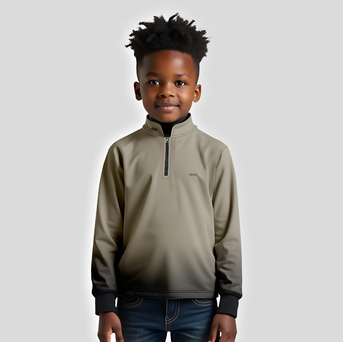 Camisa Infantil Agro Brk Unissex Basic Areia com Proteção Solar UV50+ - Brk Agro