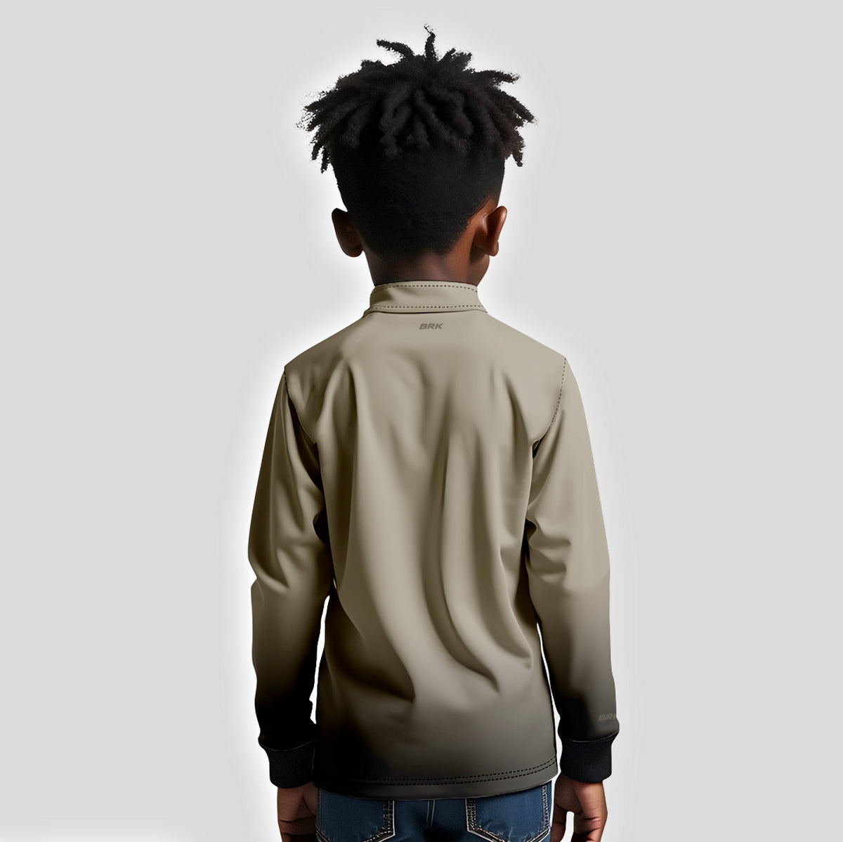 Camisa Infantil Agro Brk Unissex Basic Areia com Proteção Solar UV50+ - Brk Agro