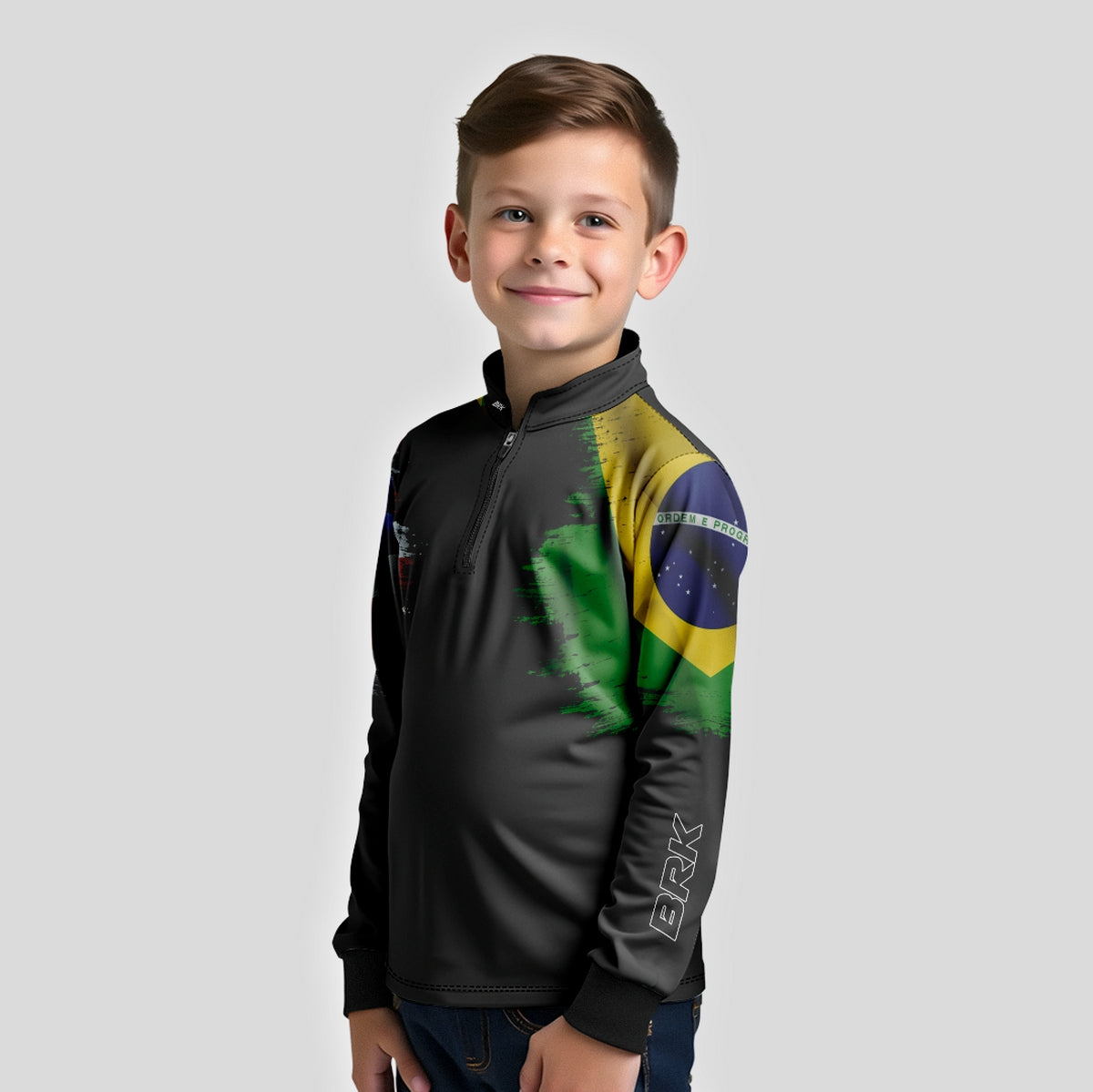 Camisa Agro Brk Bandeira Brasil Estados Unidos com Proteção Solar UV50+ - Brk Agro