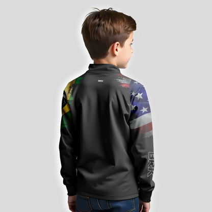 Camisa Agro Brk Bandeira Brasil Estados Unidos com Proteção Solar UV50+ - Brk Agro