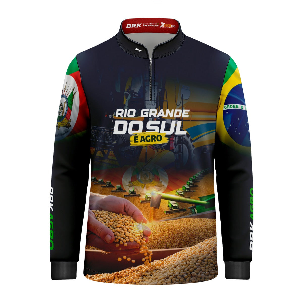 Camisa Agro Brk Rio Grande do Sul é Agro com Proteção UV50+ - Brk Agro