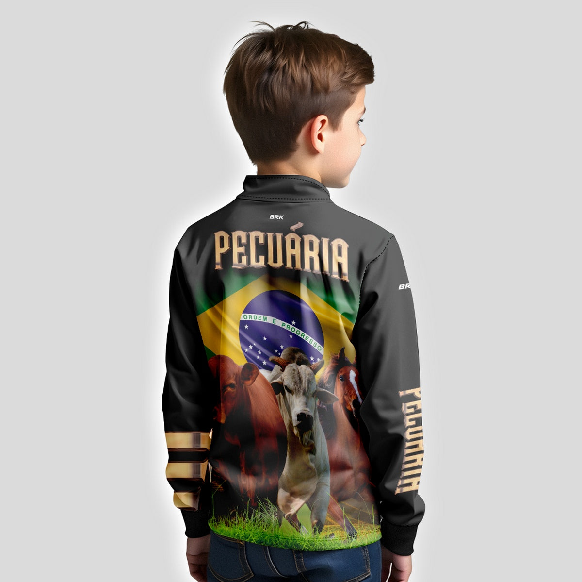 Camisa Infantil Agro Brk Pecuária com UV50+ - Brk Agro