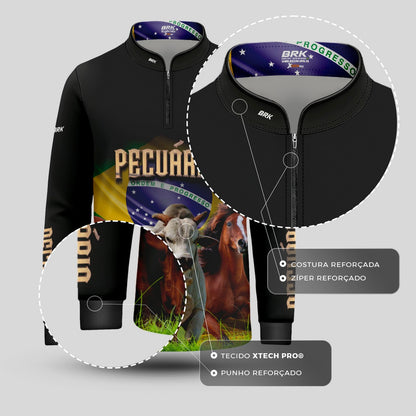 Camisa Infantil Agro Brk Pecuária com UV50+ - Brk Agro