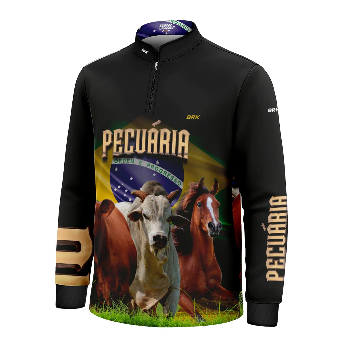 Camisa Infantil Agro Brk Pecuária com UV50+ - Brk Agro