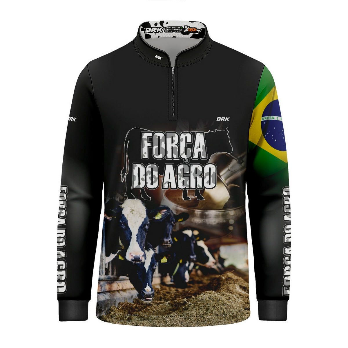 Camisa Brk Agro Infantil Produtor de Leite com Proteção Solar UV50+ - Brk Agro