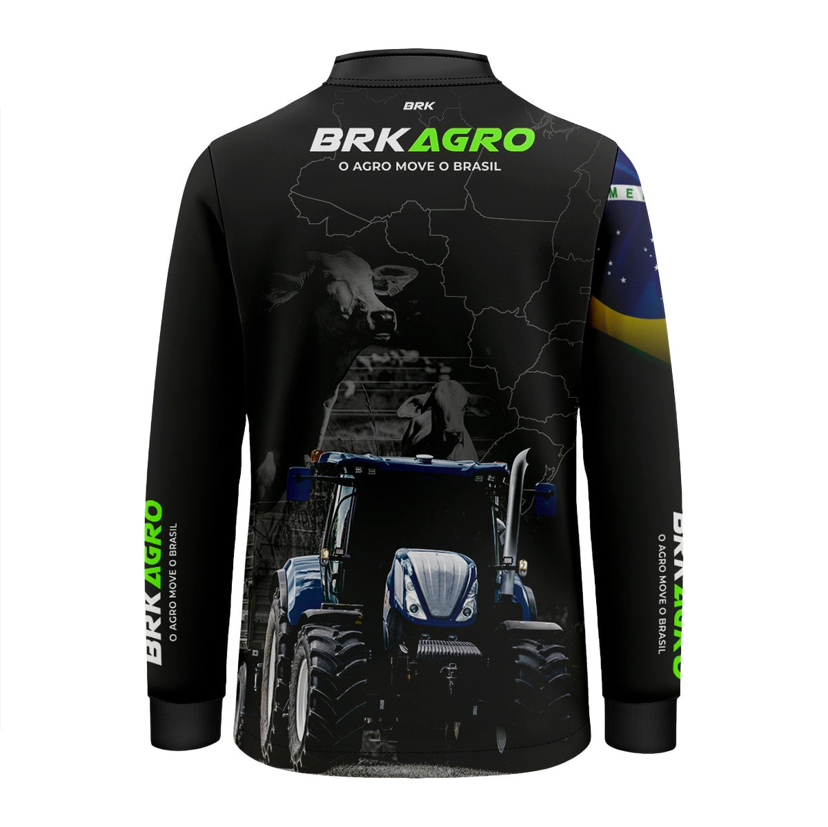 Camisa Brk Agro Infantil O Agro Move o Brasil com UV50+ - Brk Agro