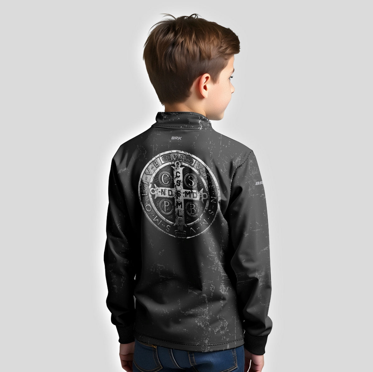 Camisa Infantil Agro Brk Medalha de São Bento com UV50+ - Brk Agro