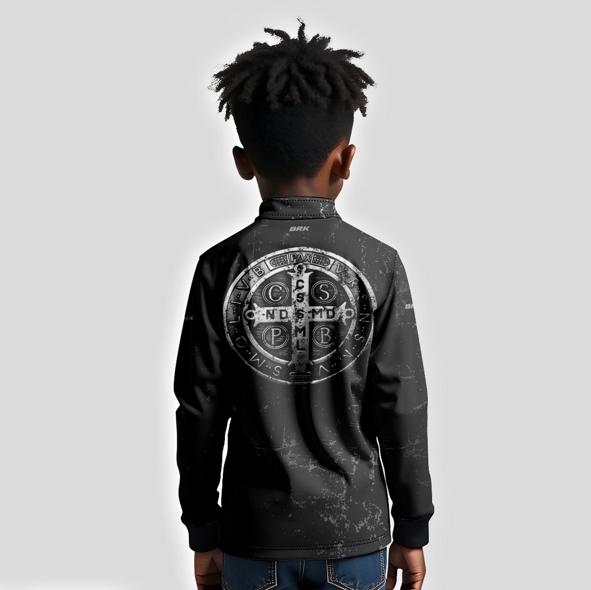 Camisa Infantil Agro Brk Medalha de São Bento com UV50+ - Brk Agro