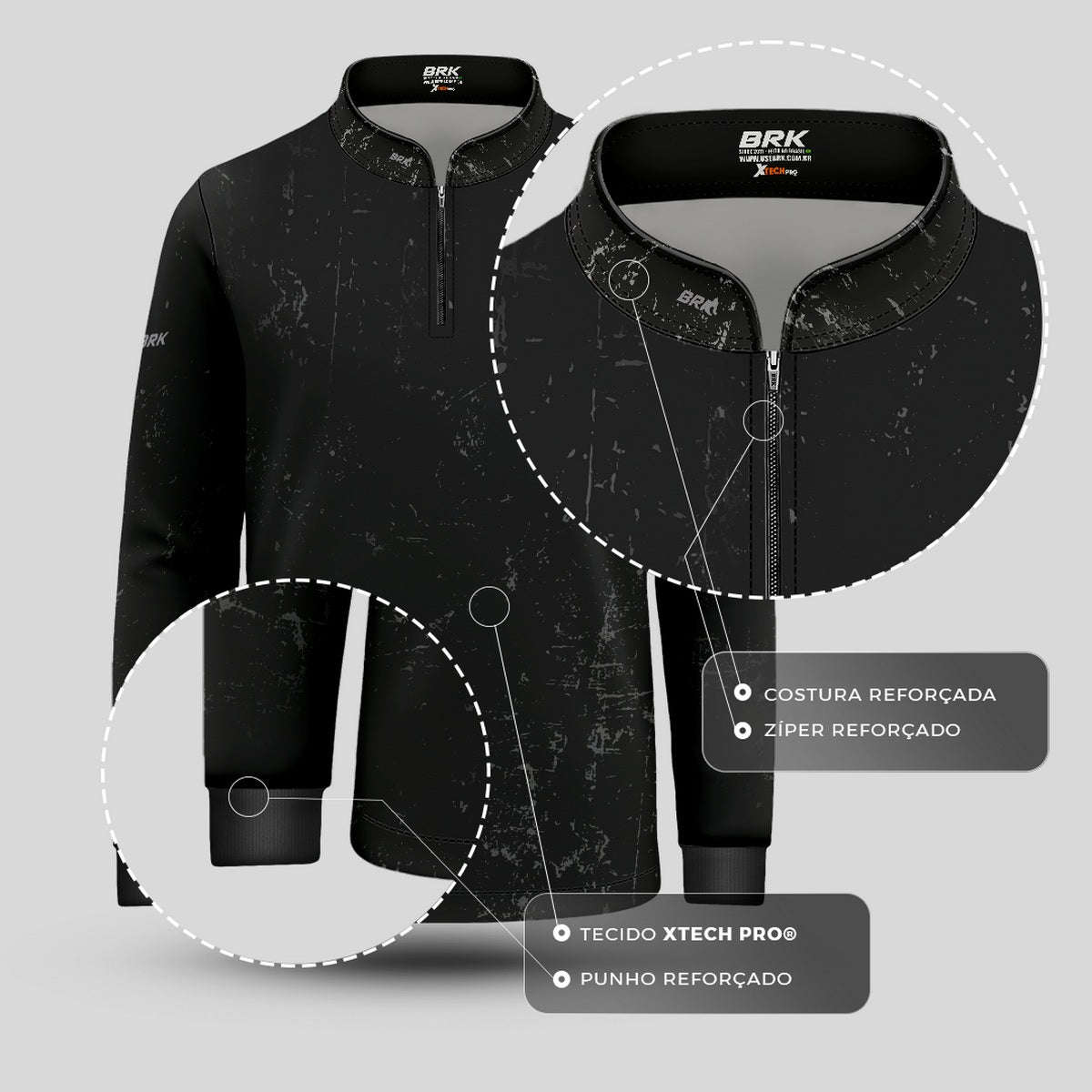 Camisa Infantil Agro Brk Medalha de São Bento com UV50+ - Brk Agro