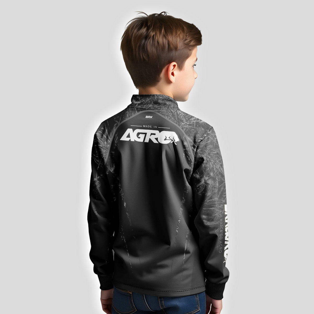 Camisa Infantil Agro Brk Camuflado Real Tree Made In Agro com Proteção Solar UV50+ - Brk Agro