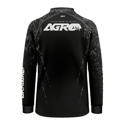 Camisa Infantil Agro Brk Camuflado Real Tree Made In Agro com Proteção Solar UV50+ - Brk Agro