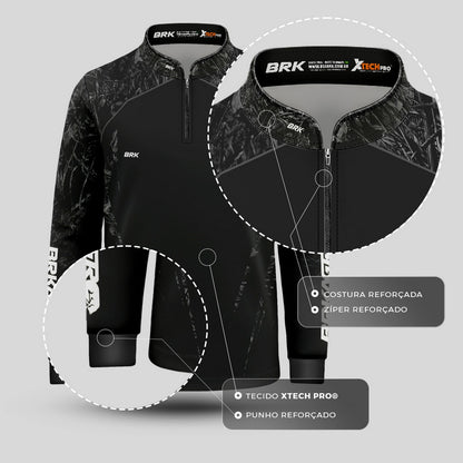 Camisa Infantil Agro Brk Camuflado Real Tree Made In Agro com Proteção Solar UV50+ - Brk Agro