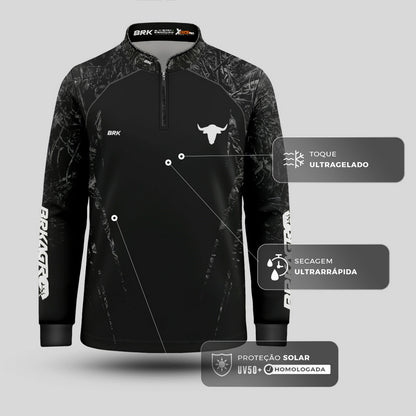 Camisa Infantil Agro Brk Camuflado Real Tree Made In Agro com Proteção Solar UV50+ - Brk Agro