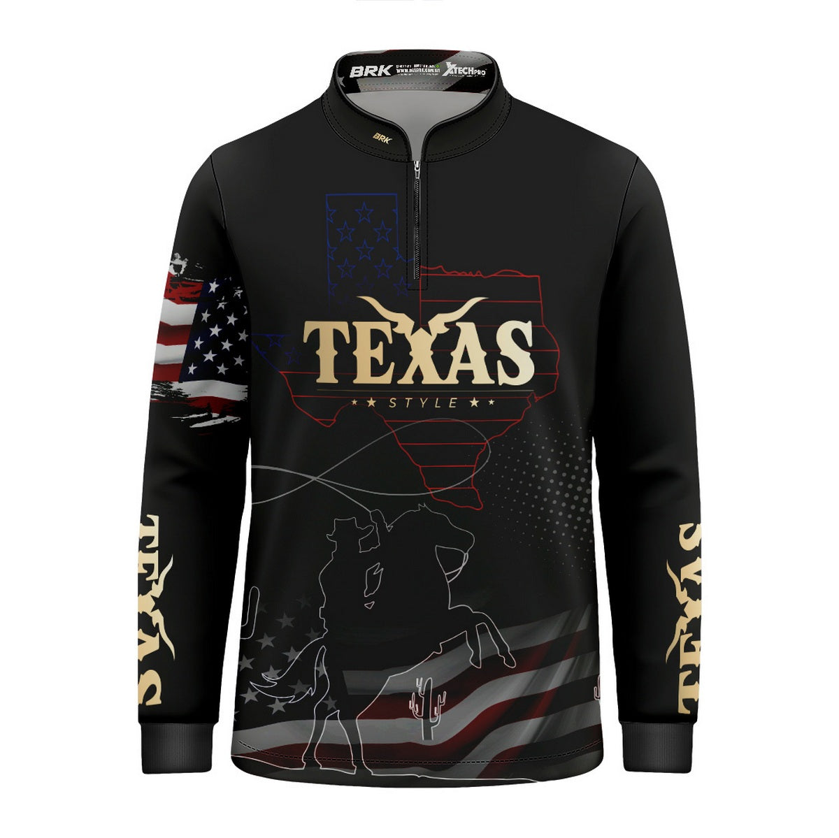 Camisa Agro Infantil Brk Texas Estados Unidos com Proteção Solar UV50+ - Brk Agro