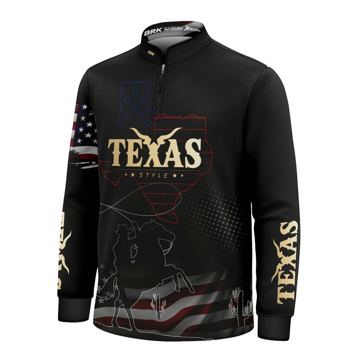 Camisa Agro Infantil Brk Texas Estados Unidos com Proteção Solar UV50+ - Brk Agro