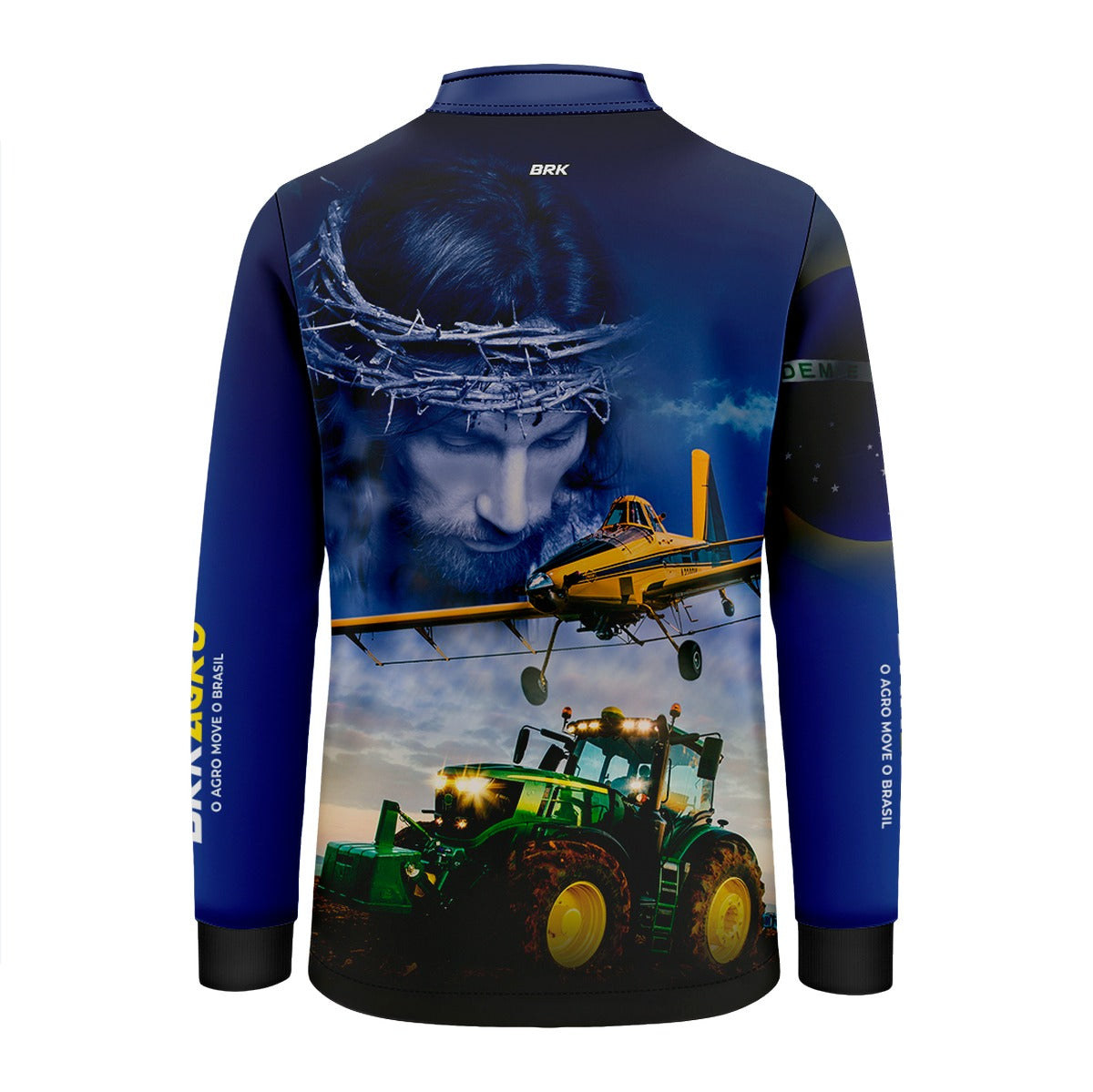 Camisa Infantil Agro Brk Jesus Agricultura de Precisão com Proteção Solar UV50+ - Brk Agro