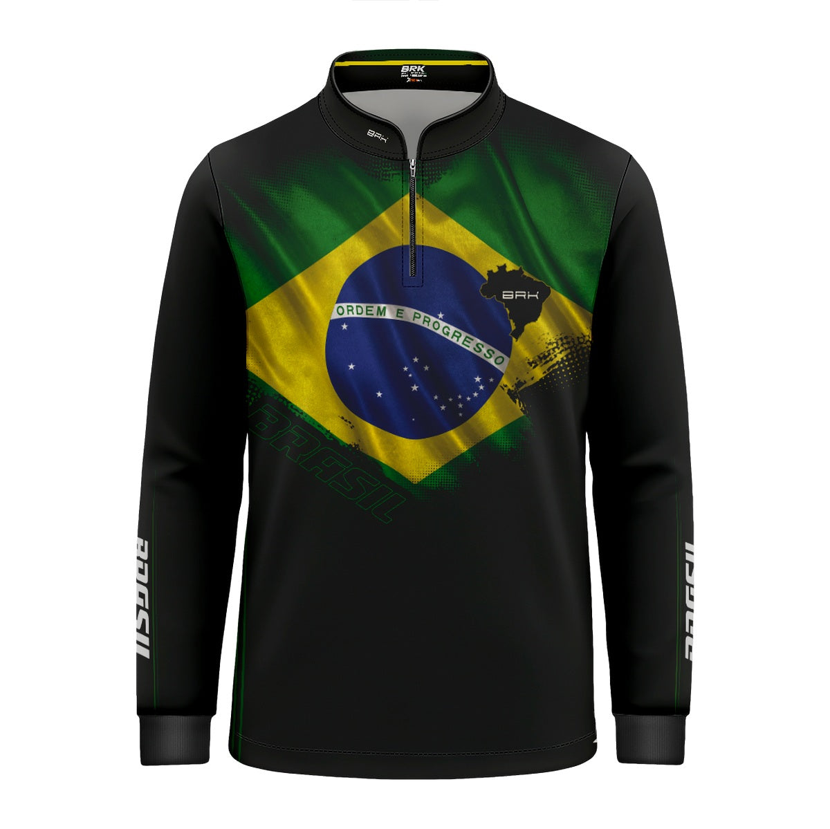 Camisa Agro Infantil Brk Bandeira do Brasil com Proteção Solar UV50+ - Brk Agro