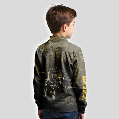 Camisa Infantil Agro Brk Camuflada com Proteção Solar UV50+ - Brk Agro