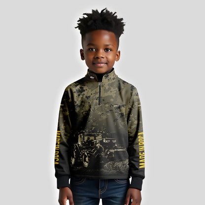 Camisa Infantil Agro Brk Camuflada com Proteção Solar UV50+ - Brk Agro