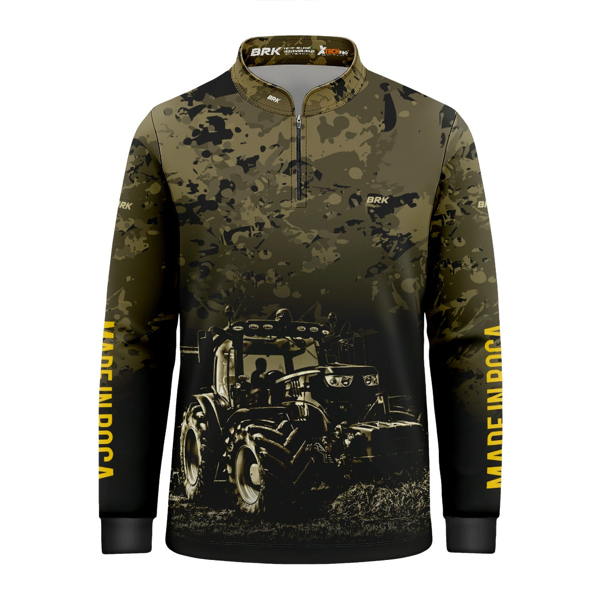 Camisa Infantil Agro Brk Camuflada com Proteção Solar UV50+ - Brk Agro