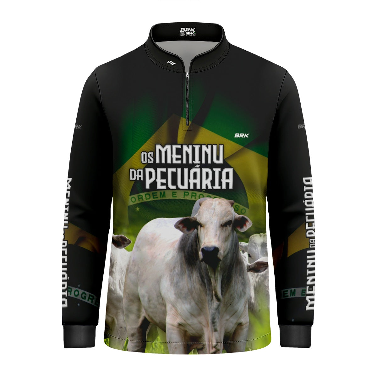 Camisa Infantil Agro Brk Os Menino da Pecuária com Proteção Solar UV50+ - Brk Agro