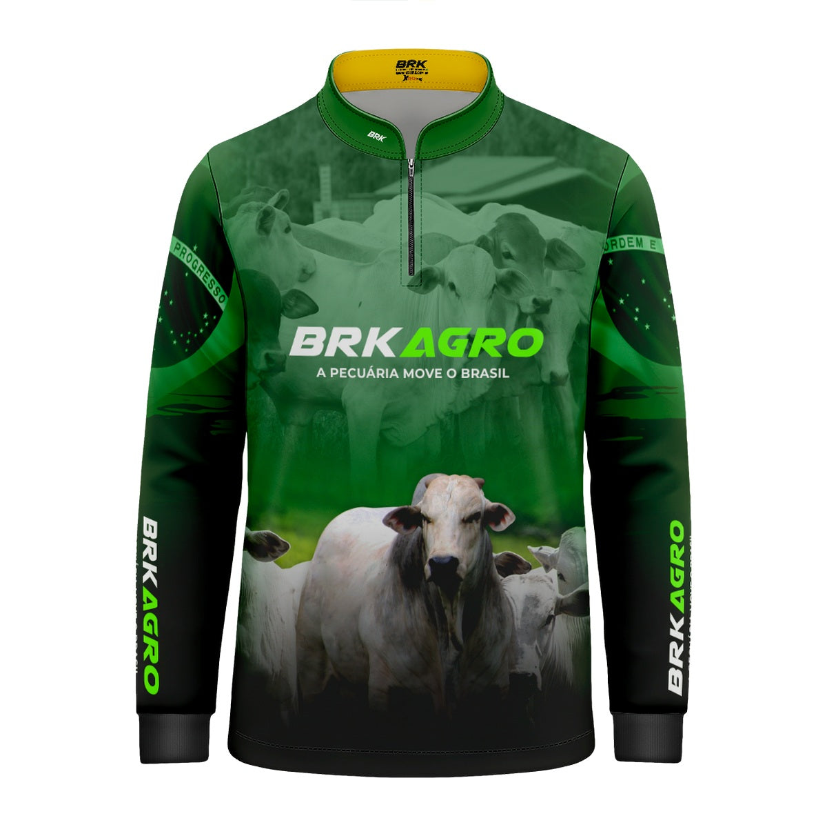 Camisa Infantil Agro Brk Nelore com UV50+ - Brk Agro