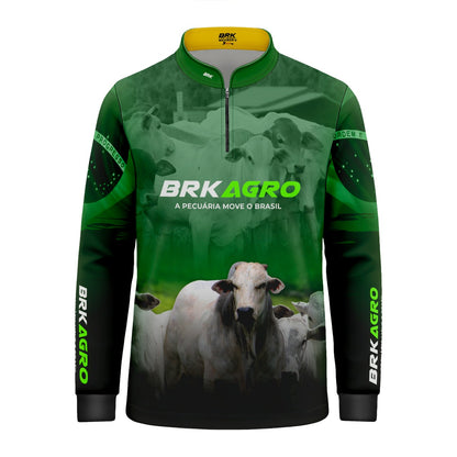 Camisa Infantil Agro Brk Nelore com UV50+ - Brk Agro