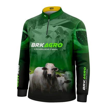 Camisa Infantil Agro Brk Nelore com UV50+ - Brk Agro