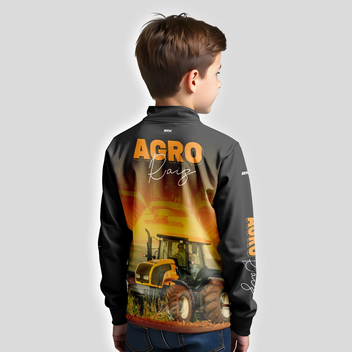 Camisa Brk Agro Infantil Trator Agro Raiz com UV50+ - Brk Agro