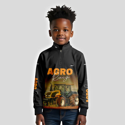 Camisa Brk Agro Infantil Trator Agro Raiz com UV50+ - Brk Agro