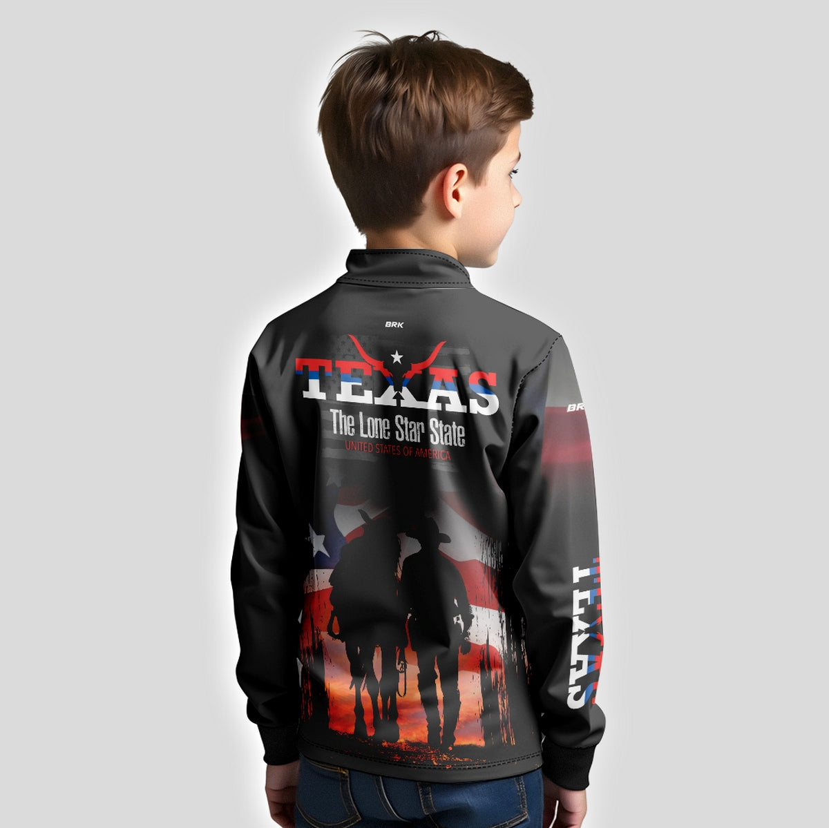 Camisa Brk Agro Infantil Texano com Proteção Solar UV50+ - Brk Agro