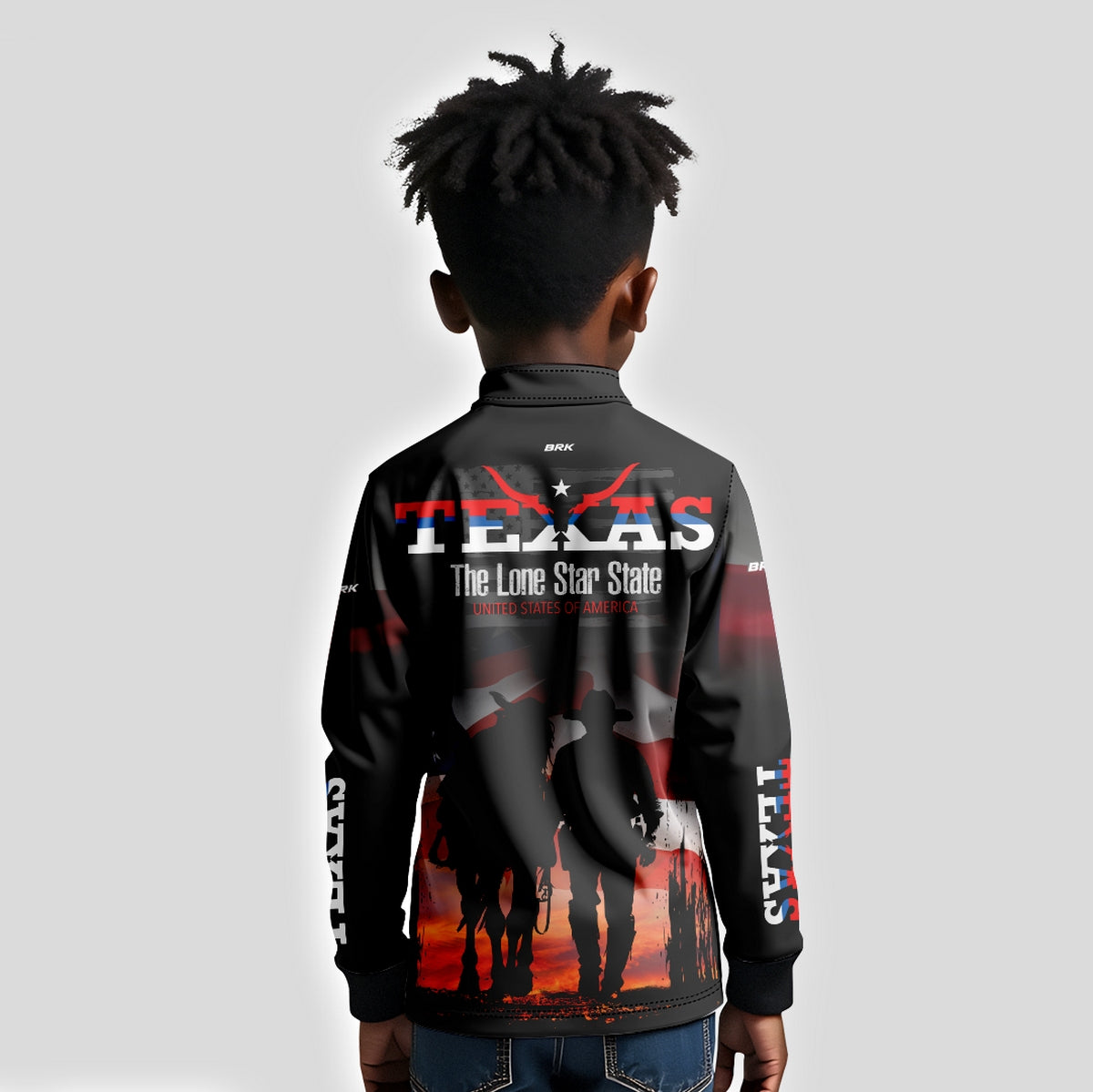 Camisa Brk Agro Infantil Texano com Proteção Solar UV50+ - Brk Agro