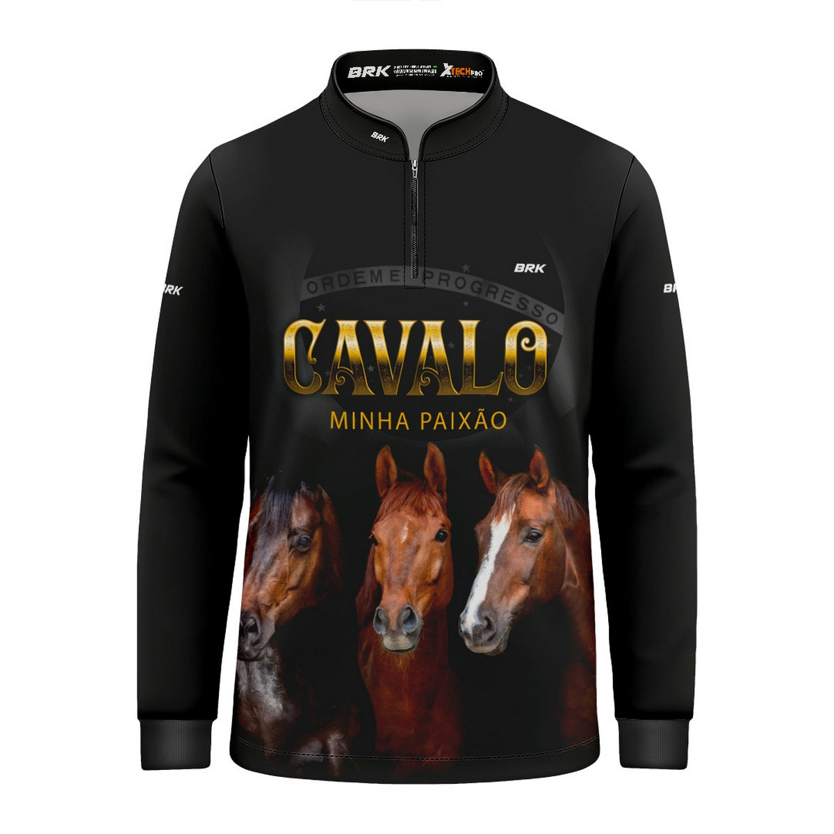 Camisa Infantil Agro Brk Paixão por Cavalos com Proteção Solar UV50+ - Brk Agro