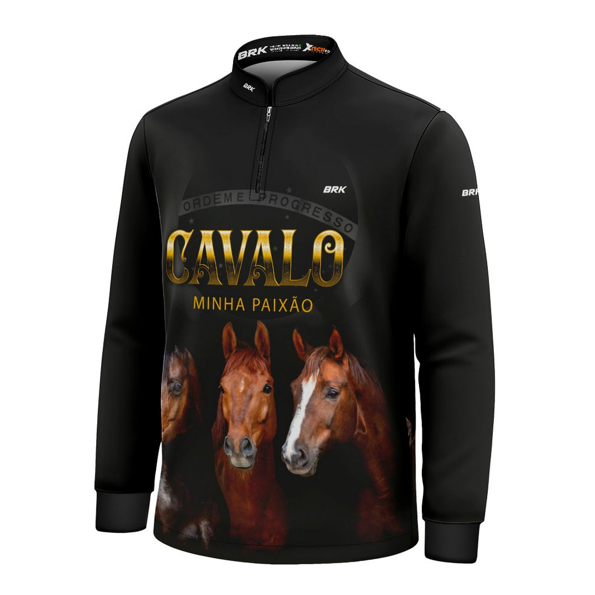 Camisa Infantil Agro Brk Paixão por Cavalos com Proteção Solar UV50+ - Brk Agro