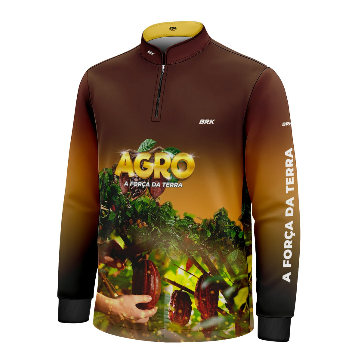 Camisa Infantil Agro Brk Cultivo de Cacau com UV50+ - Brk Agro
